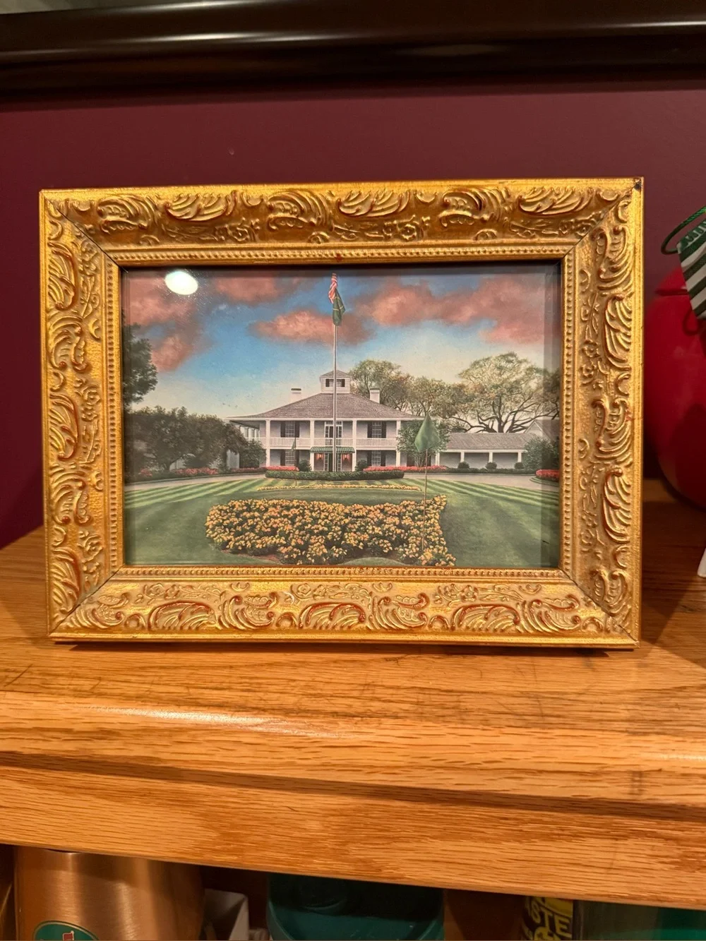 Augusta National Clubhouse Framed  5x7